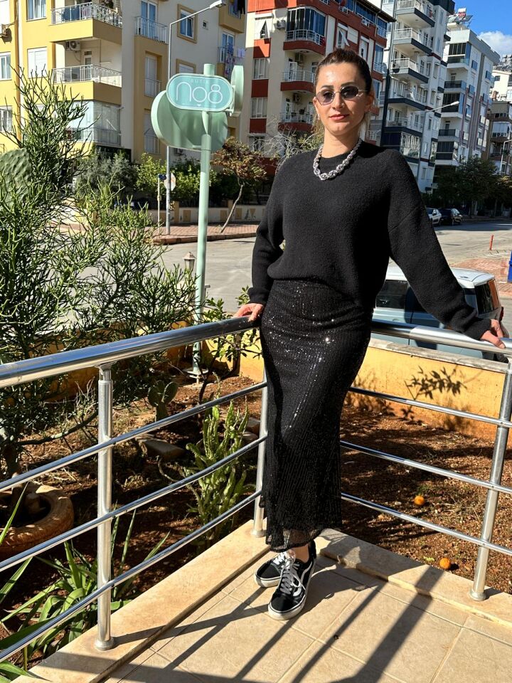 Bisiklet Yaka Kadın Kazak