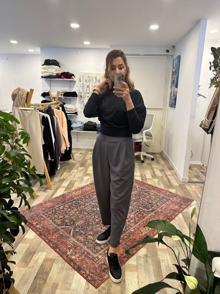 Yarasa Kol Boğazlı Kadın Sweat