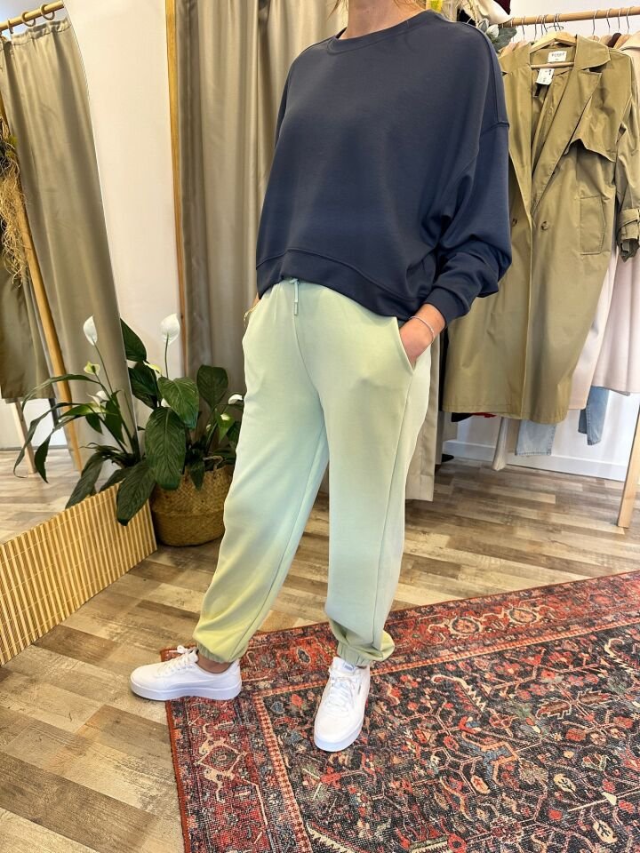 Oversize Modal Kumaş Füme Kadın Sweat