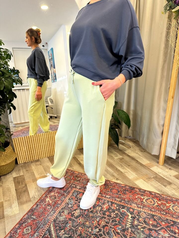 Oversize Modal Kumaş Füme Kadın Sweat