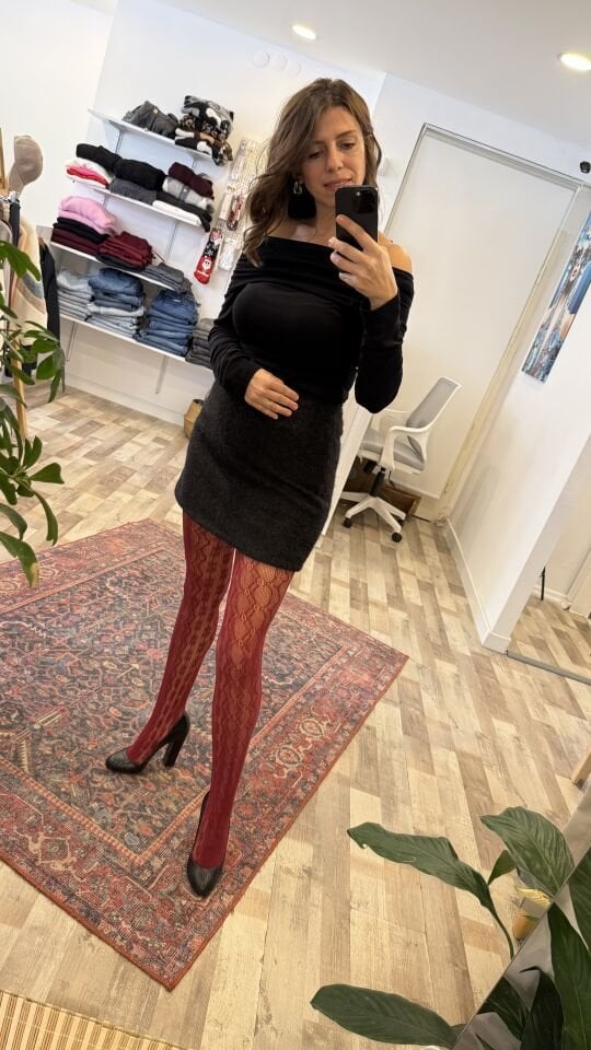 Kaşe Astarlı Mini Siyah Etek