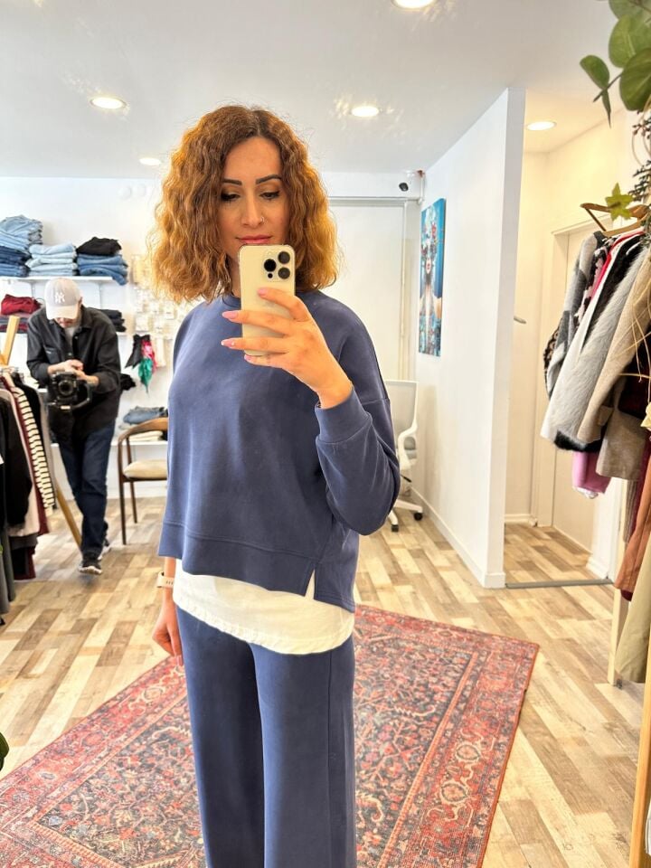 Modal Kumaş Lacivert Takım